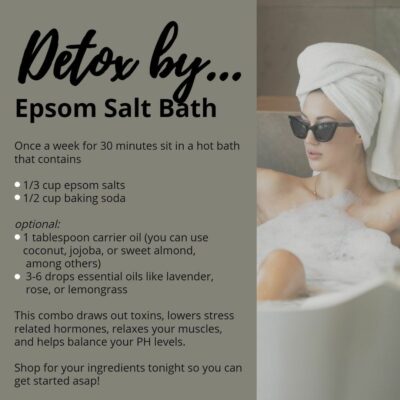 Epsom Salt Detox bath